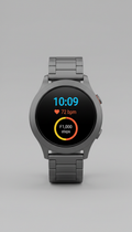 Stainless Steel Fitness Smartwatch
