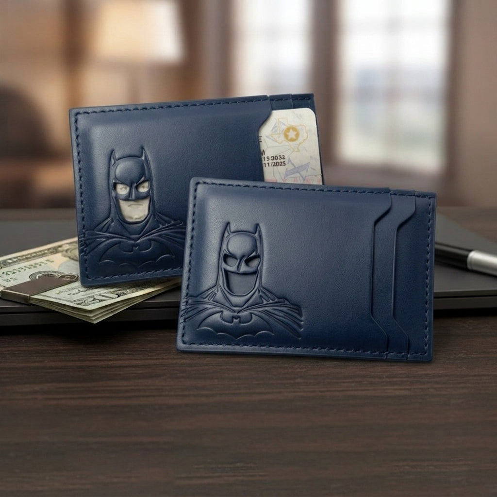 Batman Themed Cardholder Wallet Blue