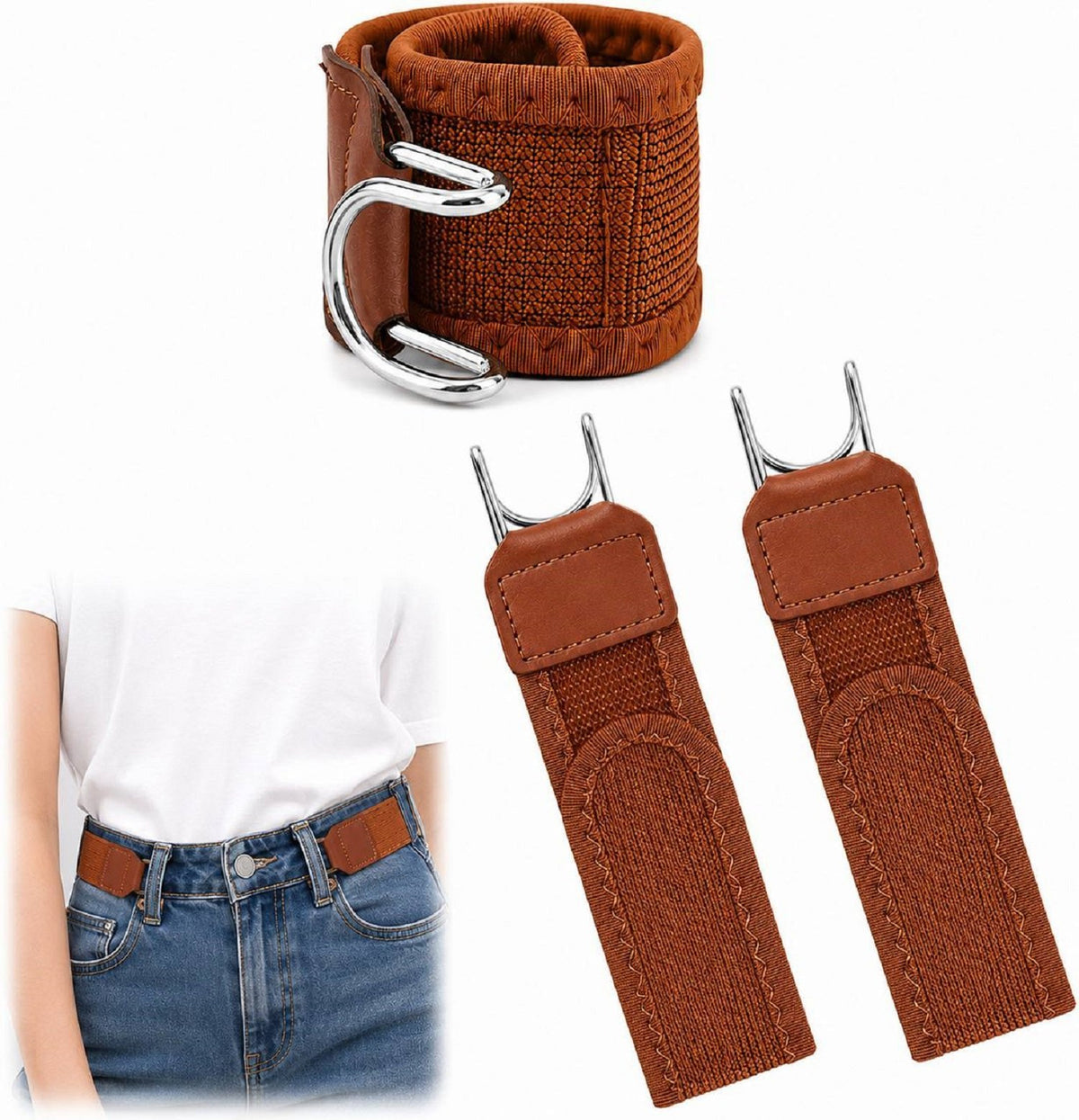 Buckleless Invisible Belt Hooks
